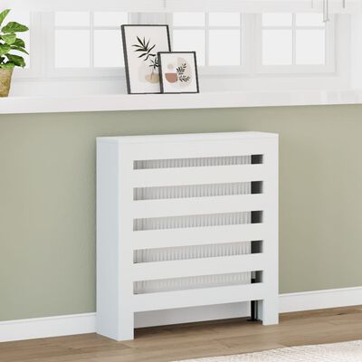 vidaXL Radiator Cover White 78x20x82 cm Engineered Wood