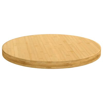 vidaXL Table Top Ø80x4 cm Bamboo