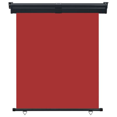 vidaXL Balcony Side Awning 145x250 cm Red