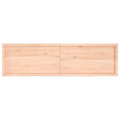 vidaXL Table Top 180x50x(2-4) cm Untreated Solid Wood Oak