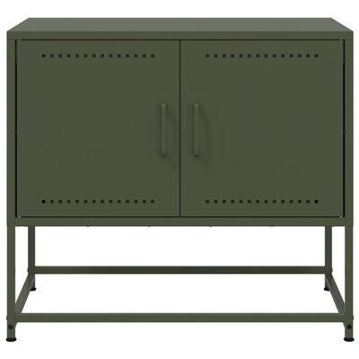 vidaXL TV Cabinet Olive Green 68.5x39x60.5 cm Steel