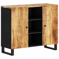 vidaXL Sideboard with 2 Doors 90x33x75 cm Solid Wood Mango