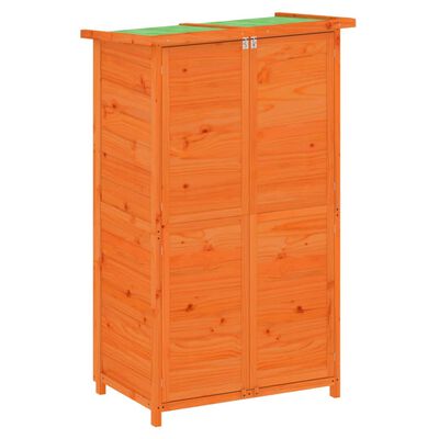 vidaXL Garden Tool Shed Brown 83x57x140 cm Solid Wood Pine