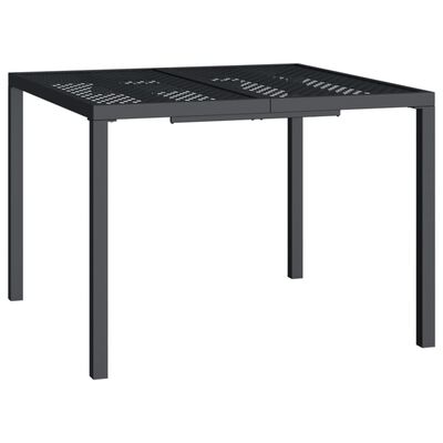 vidaXL Garden Table Anthracite 100x100x72 cm Steel