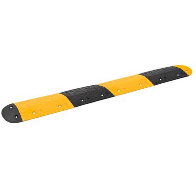 vidaXL Speed Hump Yellow&Black 226x32.5x4 cm Rubber