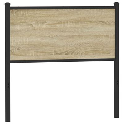 vidaXL Headboard Sonoma 75 cm Engineered Wood and Steel