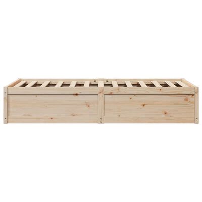 vidaXL Bed Frame without Mattress 90x190 cm Single Solid Wood Pine