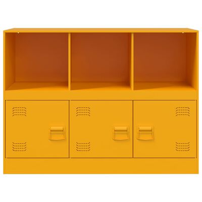 vidaXL Sideboard Mustard Yellow 99x39x73 cm Steel