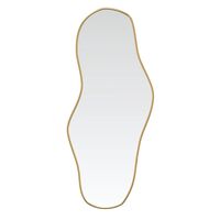 vidaXL Wall Mirror Gold 90x40 cm