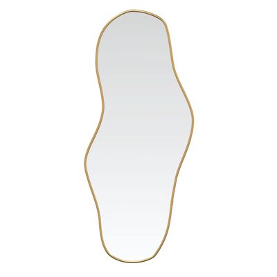 vidaXL Wall Mirror Gold 90x40 cm