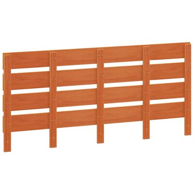 vidaXL Headboard Wax Brown 135 cm Solid Wood Pine