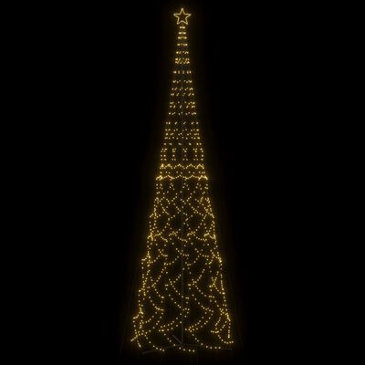 vidaXL Christmas Cone Tree Warm White 1134 LEDs 230x800 cm
