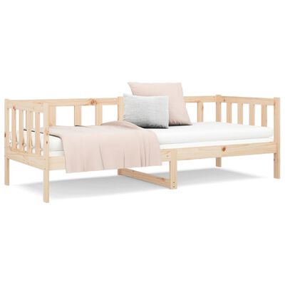 vidaXL Day Bed without Mattress 90x190 cm Single Solid Wood Pine