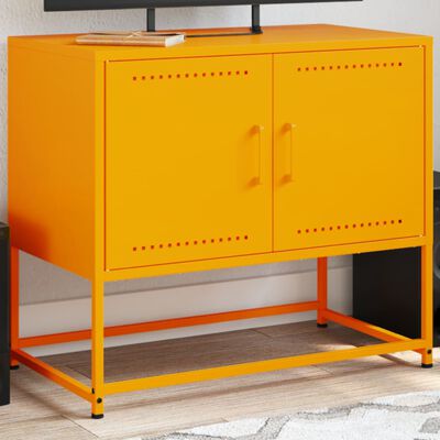 vidaXL TV Cabinet Mustard Yellow 68.5x39x60.5 cm Steel