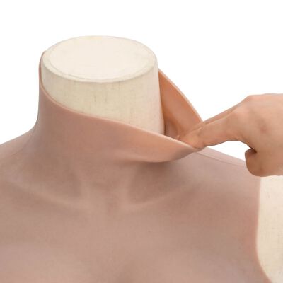 vidaXL Silicone Breastplate Tan E Cup