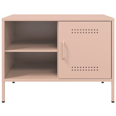 vidaXL TV Cabinet Pink 68x39x50.5 cm Steel