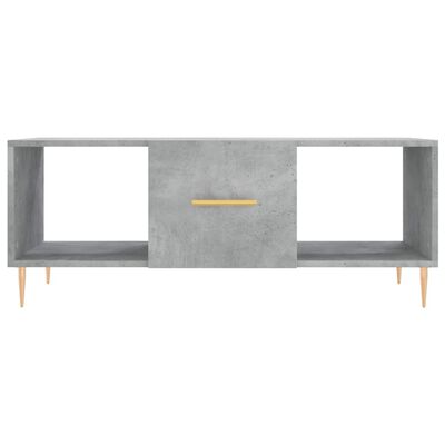 vidaXL Coffee Table Concrete Grey 102x50x40 cm Engineered Wood