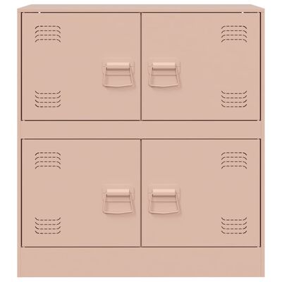 vidaXL Sideboard Pink 67x39x73 cm Steel