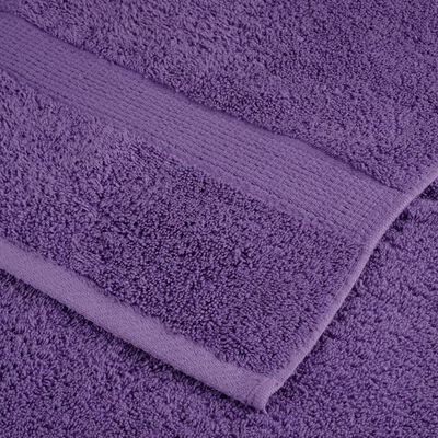 vidaXL Premium Soap Towels SOLUND 2 pcs Purple 30x30 cm 600 gsm