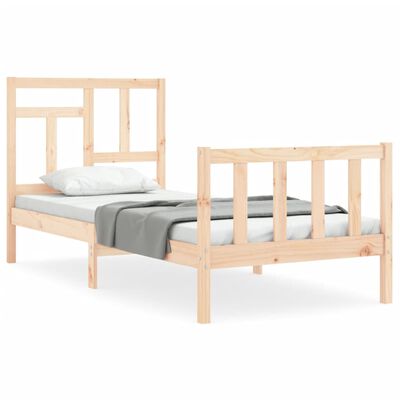 vidaXL Bed Frame without Mattress 90x200 cm Solid Wood Pine