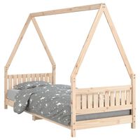 vidaXL Kids Bed Frame 80x200 cm Solid Wood Pine