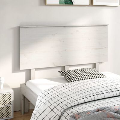 vidaXL Bed Headboard White 139x6x82.5 cm Solid Wood Pine