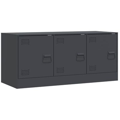 vidaXL TV Cabinet Anthracite 99x39x44 cm Steel