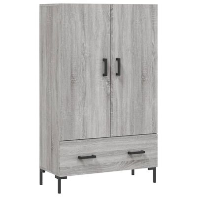 vidaXL Highboard Grey Sonoma 69.5x31x115 cm Engineered Wood