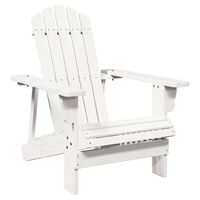 vidaXL Adirondack Chair White 69x85x90.5 cm Solid Wood Fir
