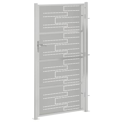 vidaXL Garden Gate 100x180 cm Stainless Steel