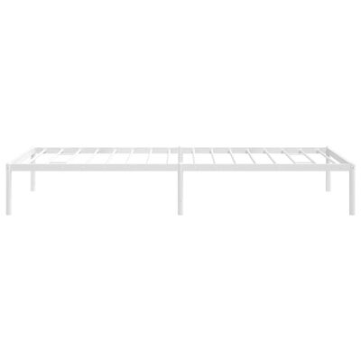 vidaXL Metal Bed Frame without Mattress White 80x200 cm