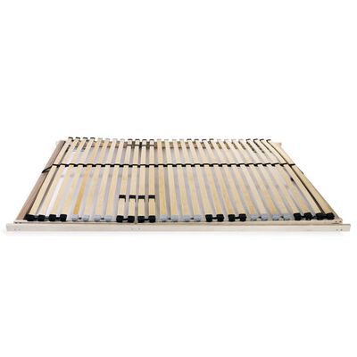 vidaXL Slatted Bed Base without Mattress with 28 Slats 7 Zones 100x200 cm