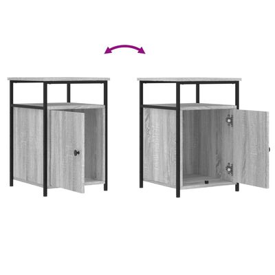 vidaXL Bedside Cabinets 2 pcs Grey Sonoma 40x42x60 cm Engineered Wood