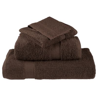 vidaXL Premium Hand Towels SOLUND 4pcs Brown 50x100cm 600gsm