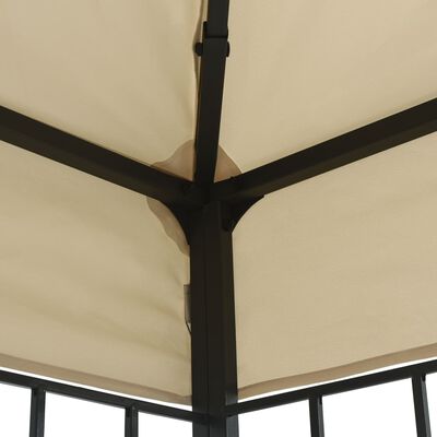 vidaXL Gazebo 3x6 m Cream