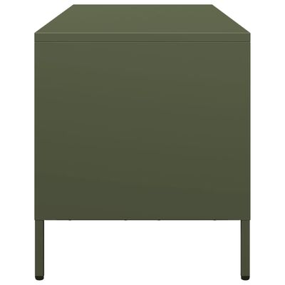 vidaXL TV Cabinet Olive Green 101.5x39x43.5 cm Cold-rolled Steel