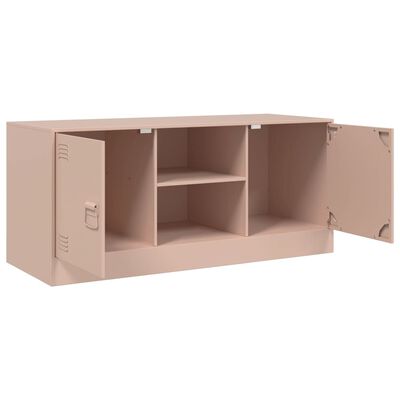 vidaXL TV Cabinet Pink 99x39x44 cm Steel