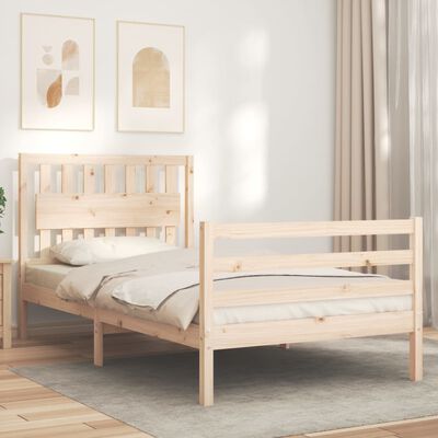 vidaXL Bed Frame without Mattress 100x200 cm Solid Wood