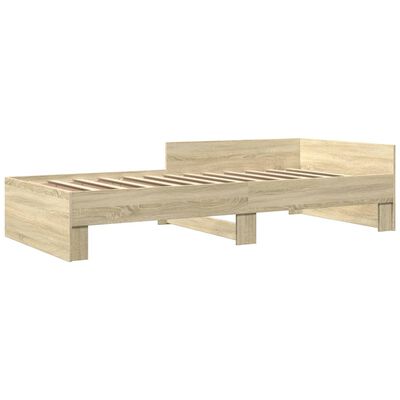 vidaXL Bed Frame without Mattress Sonoma Oak 90x200 cm Engineered Wood