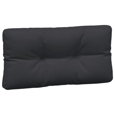 vidaXL Pallet Cushions 5 pcs Black Fabric