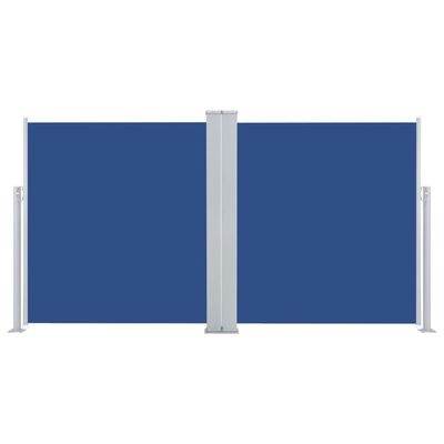 vidaXL Retractable Side Awning Blue 160x600 cm