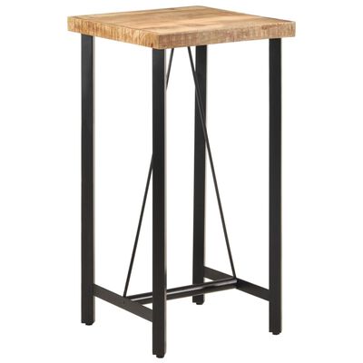 vidaXL Bar Table 55x55x107 cm Solid Wood Mango and Iron