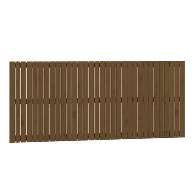 vidaXL Wall Headboard Honey Brown 204x3x90 cm Solid Wood Pine