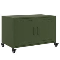 vidaXL TV Cabinet Olive Green 68x39x43.5 cm Steel