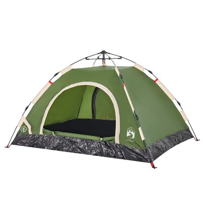 vidaXL Camping Tent 2-Person Green Quick Release