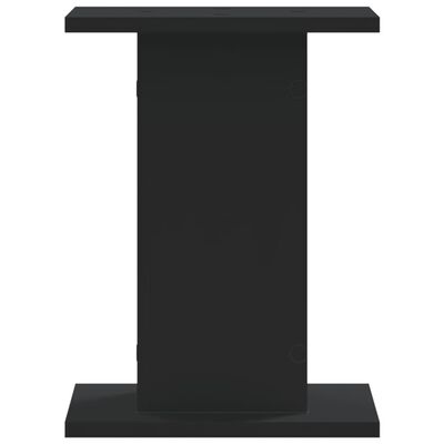 vidaXL Speaker Stands 2 pcs Black 30x30x40 cm Engineered Wood