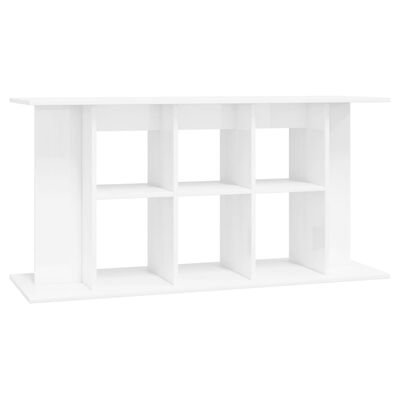 vidaXL Aquarium Stand High Gloss White 120x40x60 cm Engineered Wood