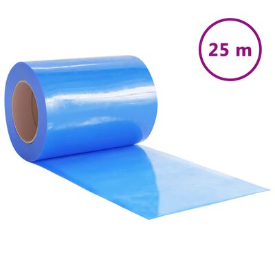 vidaXL Door Curtain Blue 300 mmx2.6 mm 25 m PVC