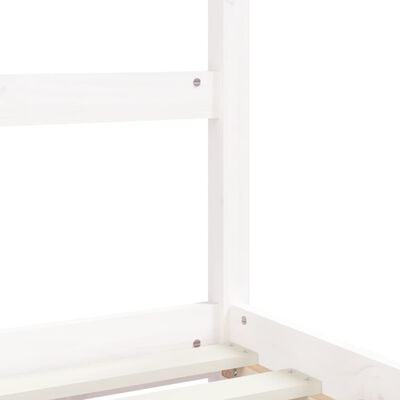 vidaXL Kids Bed Frame White 80x160 cm Solid Wood Pine