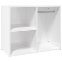 vidaXL Dressing Cabinet High Gloss White 80x40x65 cm Engineered Wood